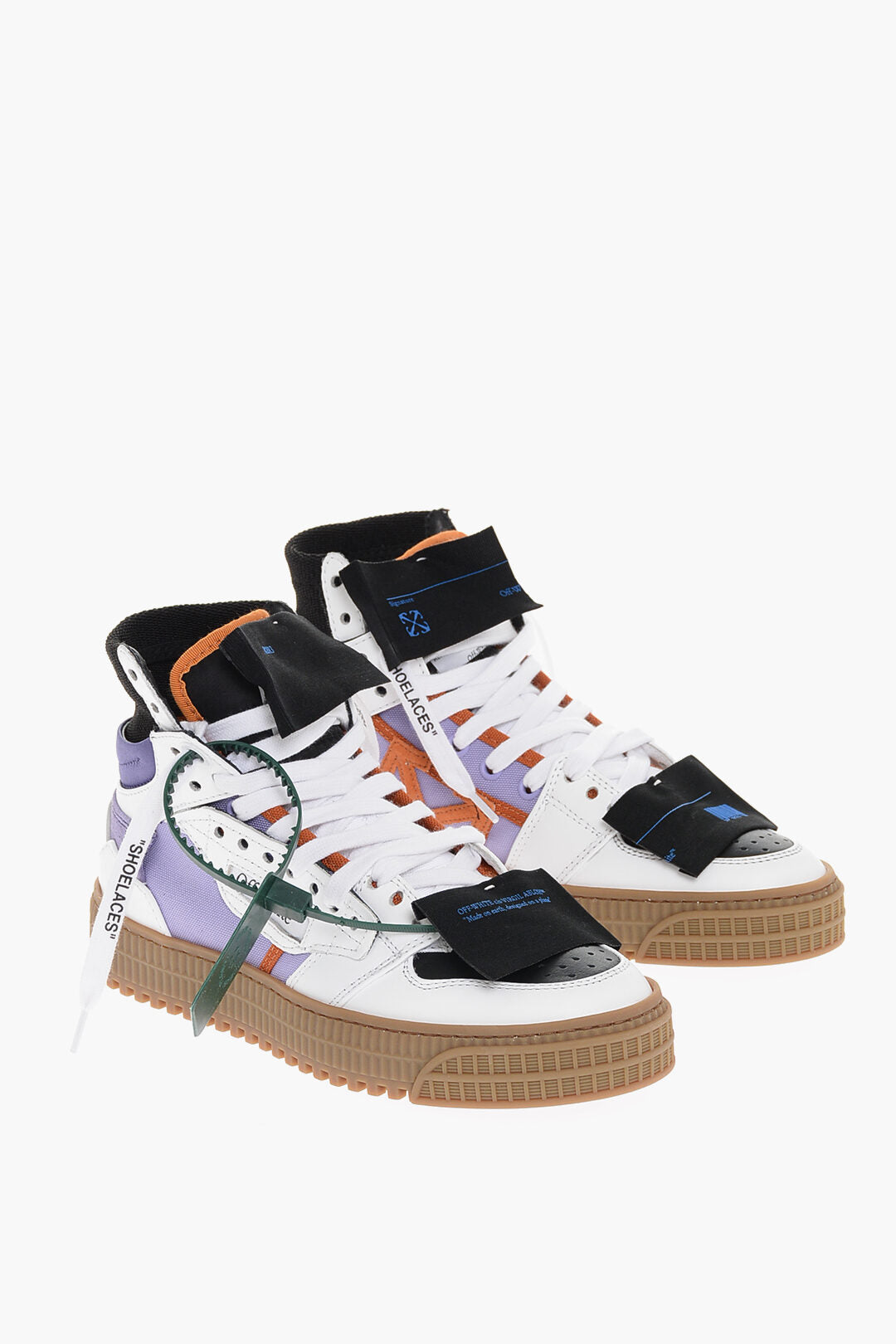 Off White Color Block 3.0 OFF COURT High Top Sneakers Euro Designer Store